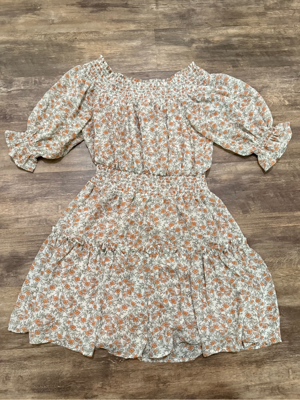 Dress Forum Floral Off-Shoulder Dress